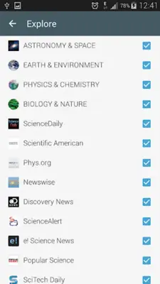 Science News Online android App screenshot 0